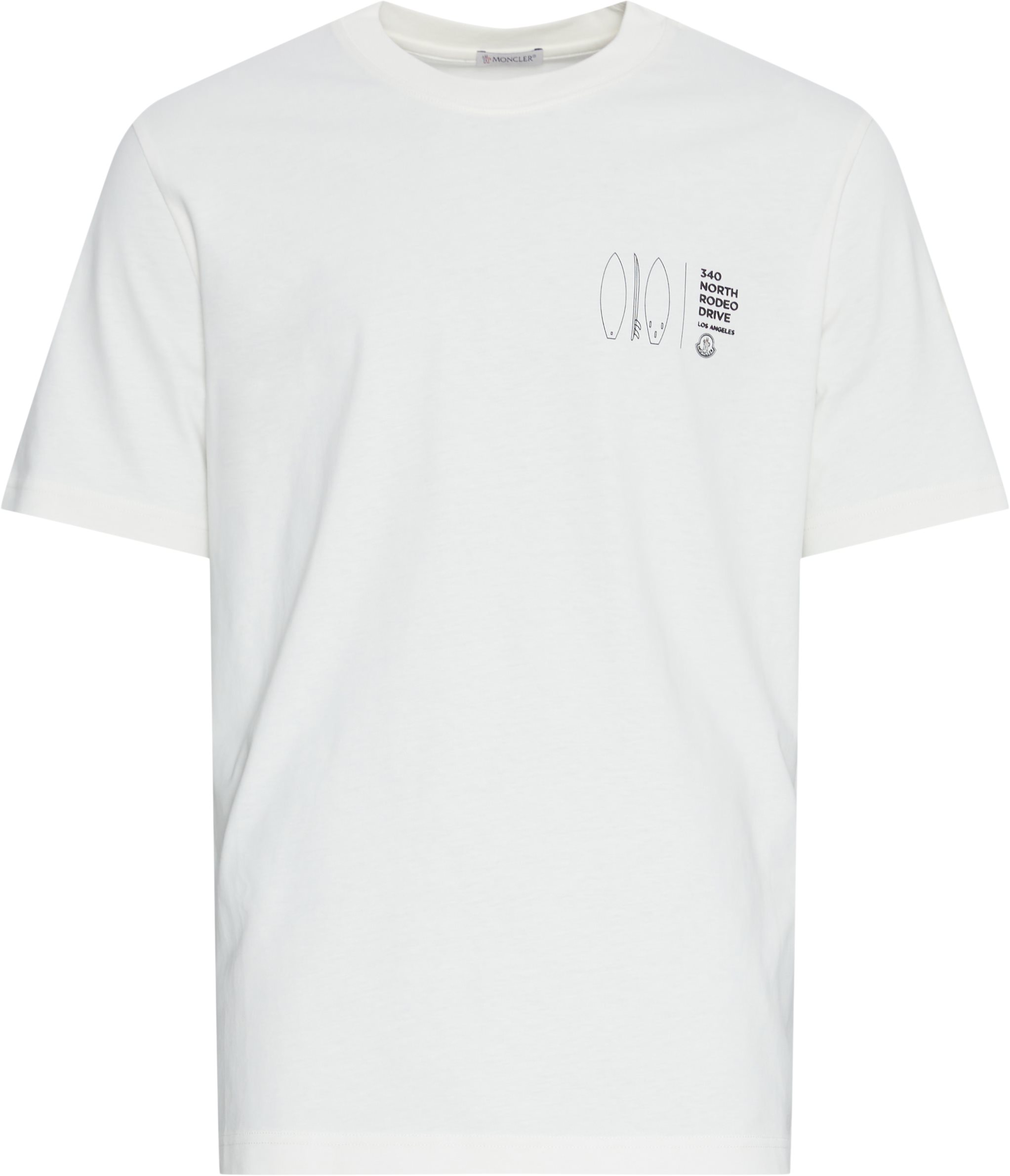 Moncler T-shirts 8C00043 89AJS Hvid